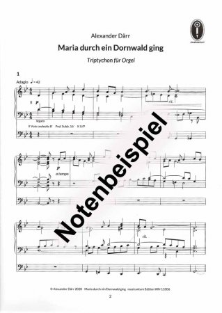 Maria durch ein Dornwald ging
